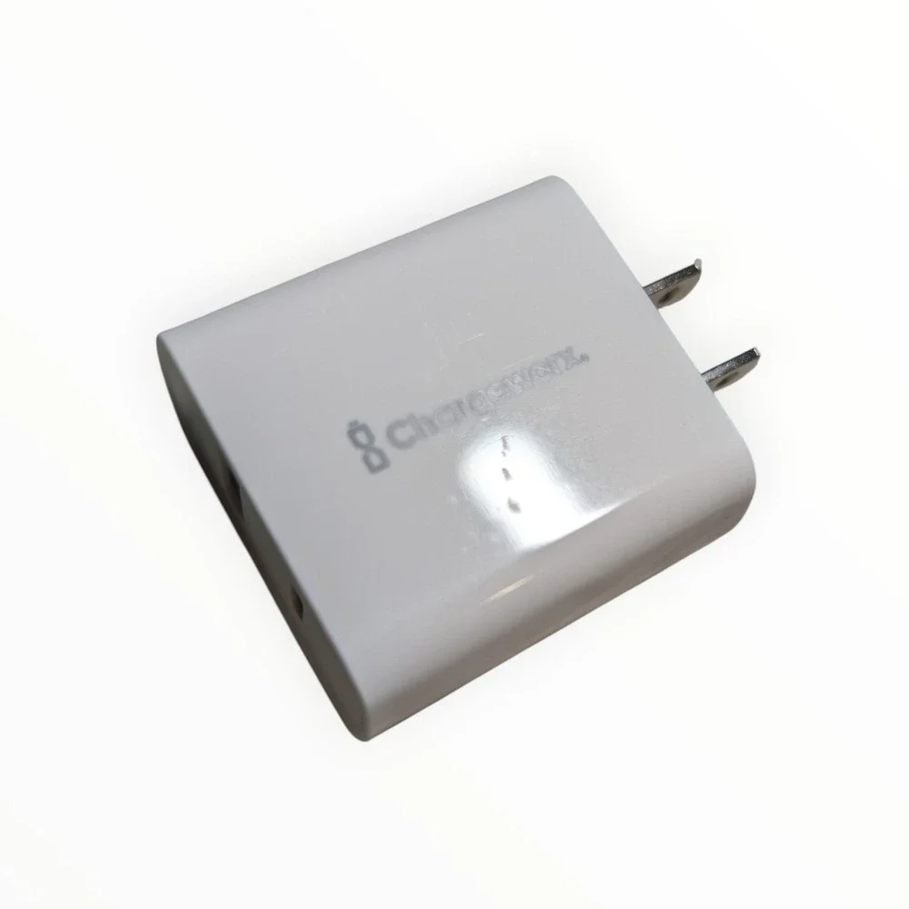 D6-U Chargeworx - USB & USB-C Rapid‎ Wall Charger - White 17w